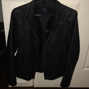 Black Gap Leather Jacket